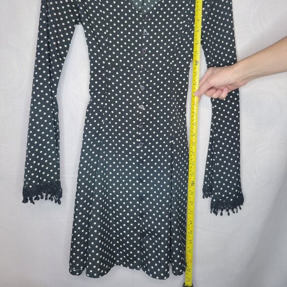 American Rag Black & White Polka Dot Dress - XS - Picture 6 of 10